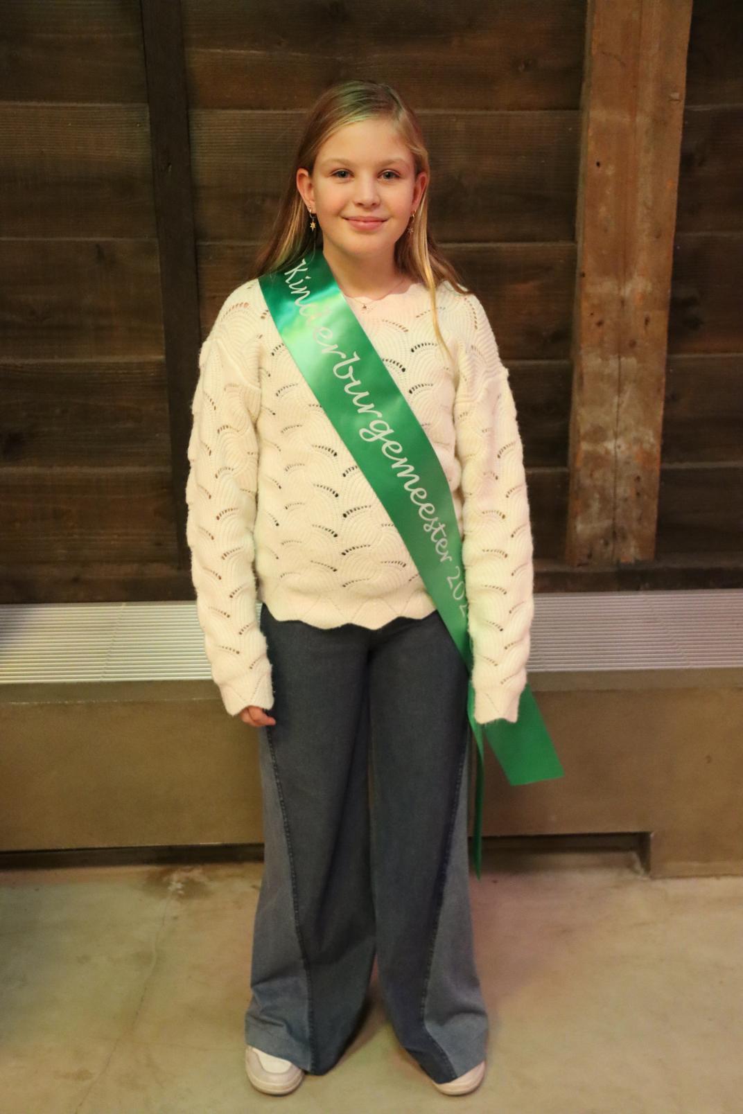 Foto kinderburgemeester Bregje Boonman