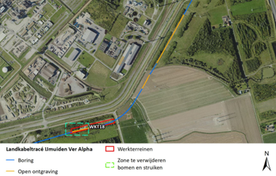 Kaartje locatie Weelhoekweg Borssele