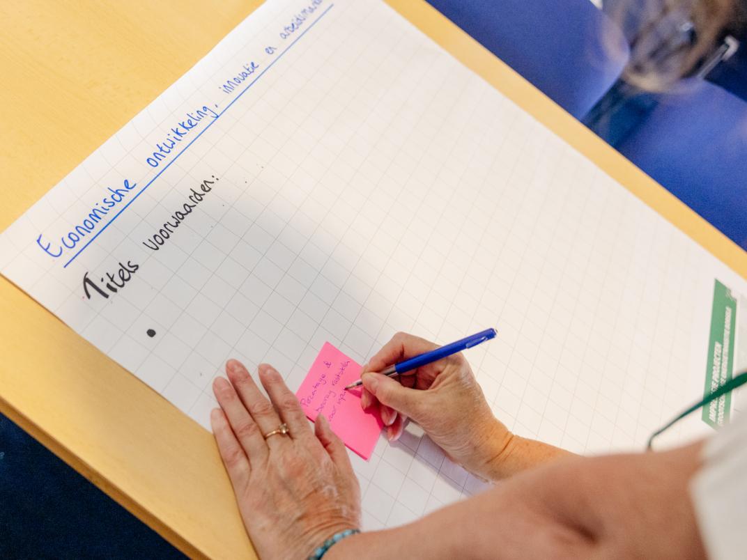 Foto gemaakt tijdens tweede sessie Borselse voorwaarden groep