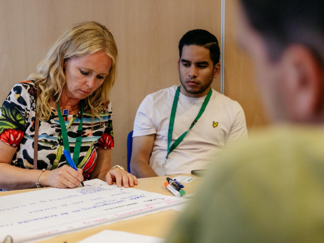 Foto gemaakt tijdens tweede sessie Borselse voorwaarden groep