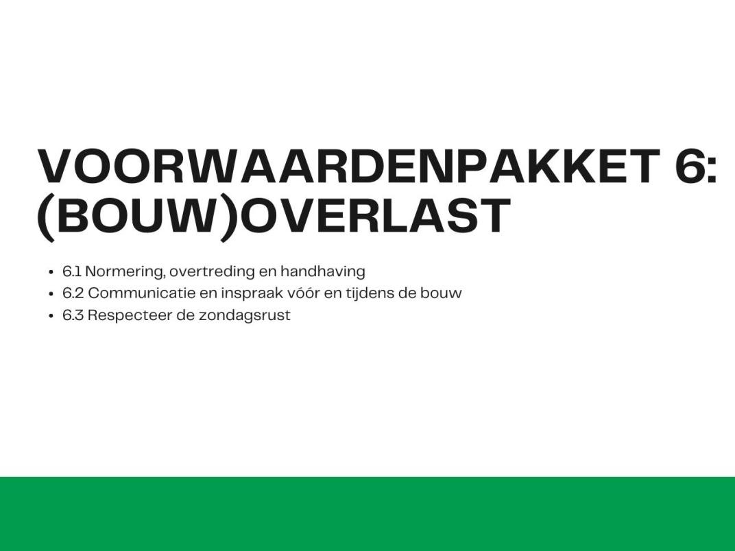 Borselse Voorwaarden samengevat